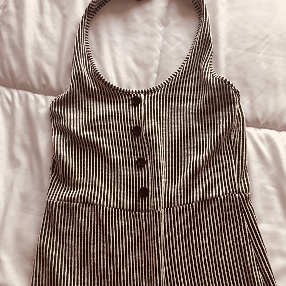 Black and white jumpsuit